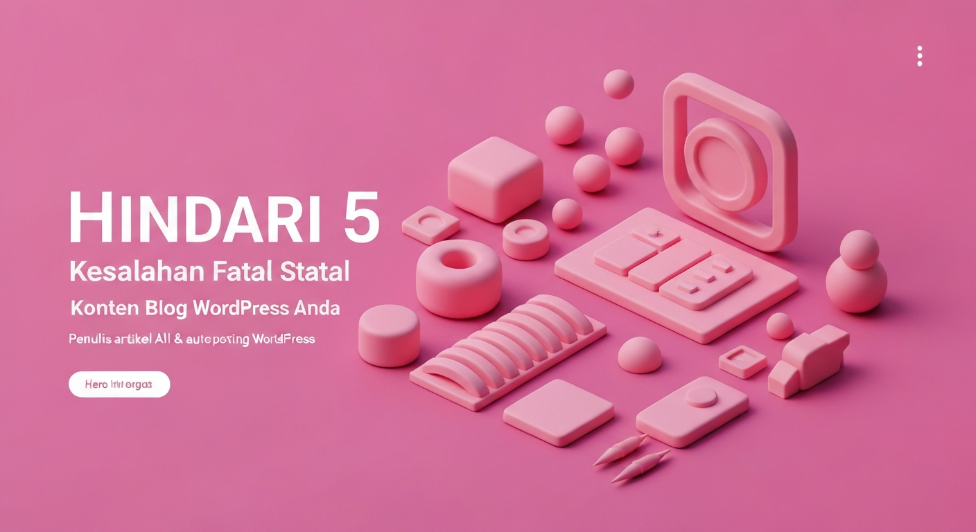 Hindari 5 Kesalahan Fatal Strategi Konten Blog WordPress Anda