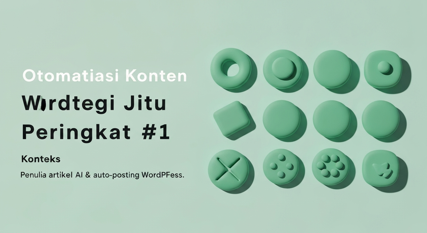 Otomatisasi Konten WordPress: Strategi Jitu Peringkat #1